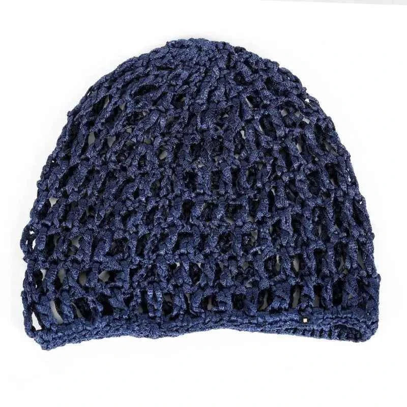 R1WE Hollowout Crochet Brimless Hat Simple Skull Cap Breathable Knitted Hat for Autumn Winter Fashion Hair Net Sleep Headwear