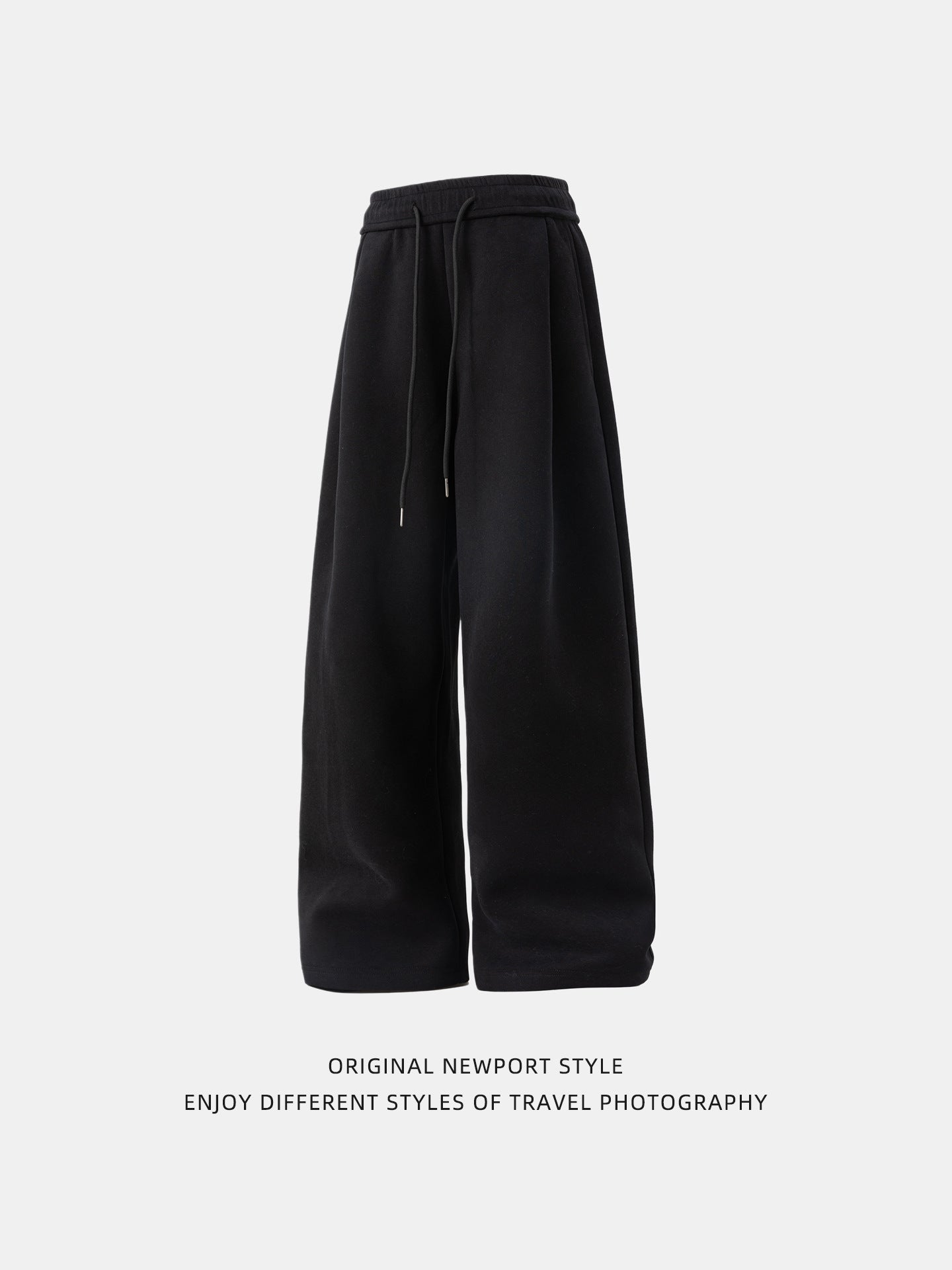 Men's Pleated Casual Sweatpants Loose Fit Colouronova