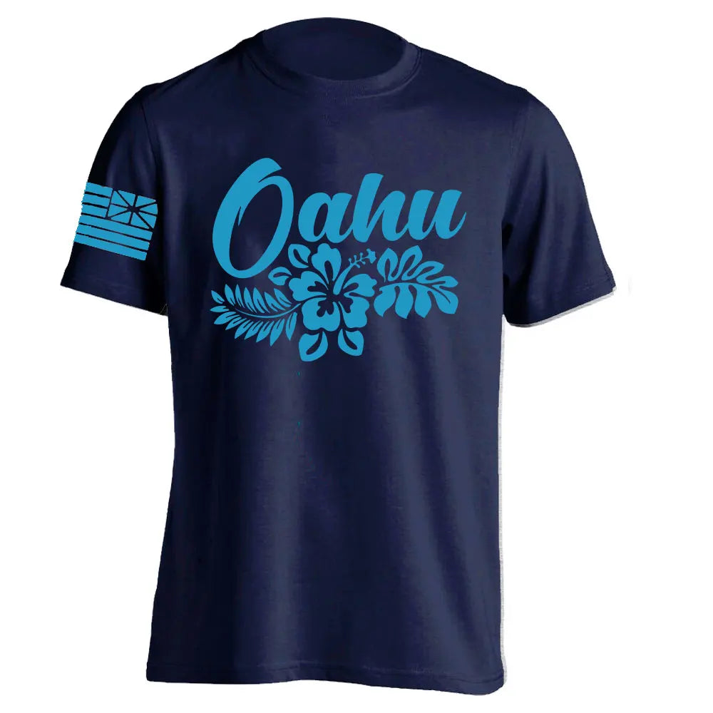 Men's Cotton Shirt OAHU HAWAII SURFING Distressed TShirt Unisex Surf Board Beach Tee Tops Summer Fashion Casual Short Sleeves - Colouronova