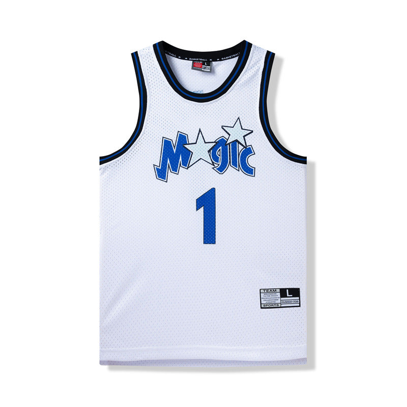 American Retro Mesh Jersey Iverson Maddie Kobe Curry Butler James Digital Print Basketball Vest Colouronova