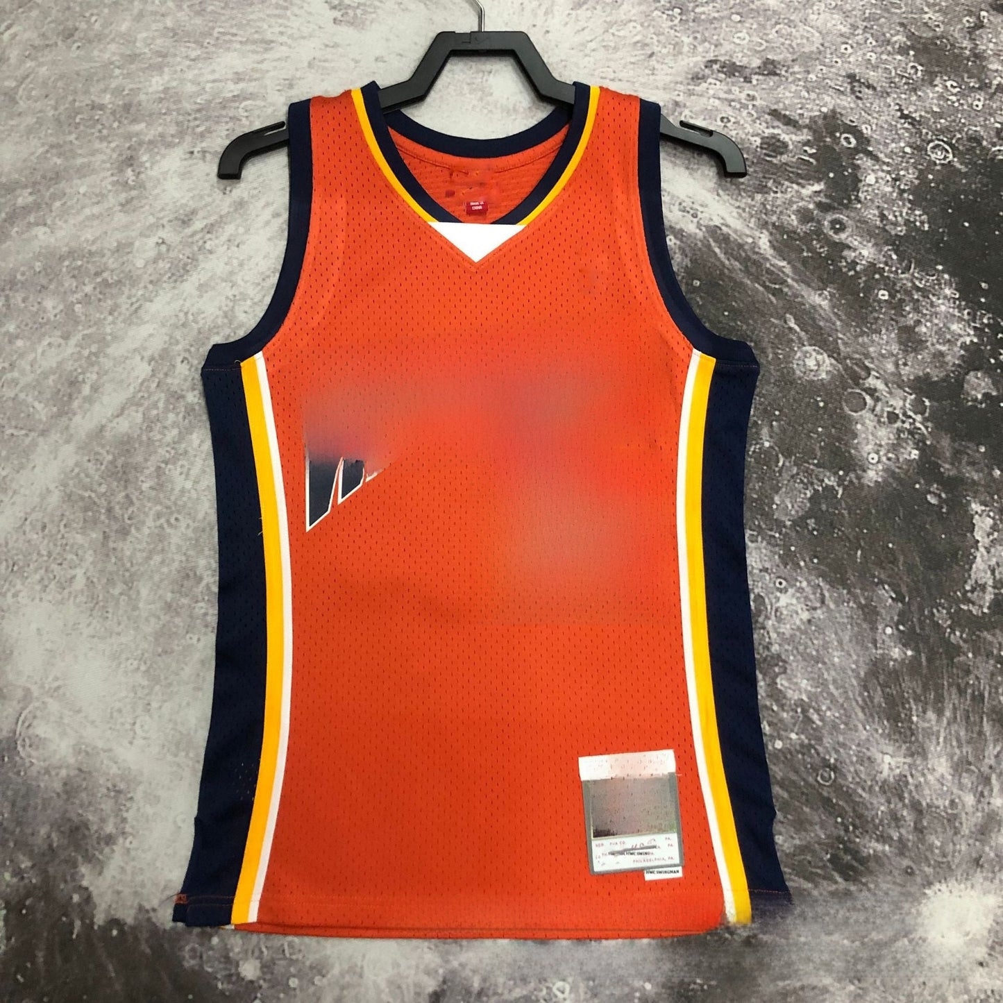 Retro Basketball Jersey Warriors Edition Colouronova