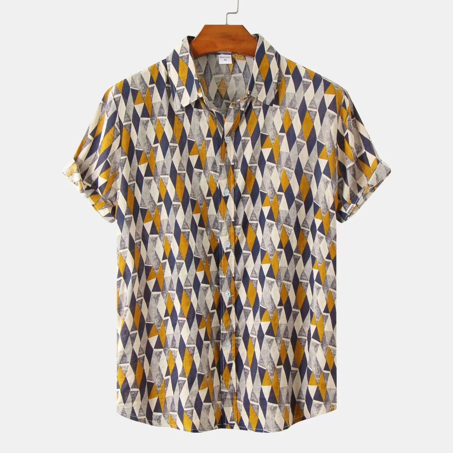 Men's floral short-sleeved shirt Colouronova