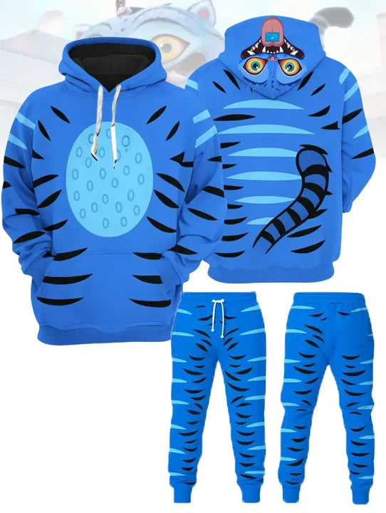 Hot KPop Demon Hunters Cosplay Hoodies Set 3D Print Men Women Anime Sweatshirt Jogger Suit Autumn/Winter jogging 2Pcs Sets - Colouronova