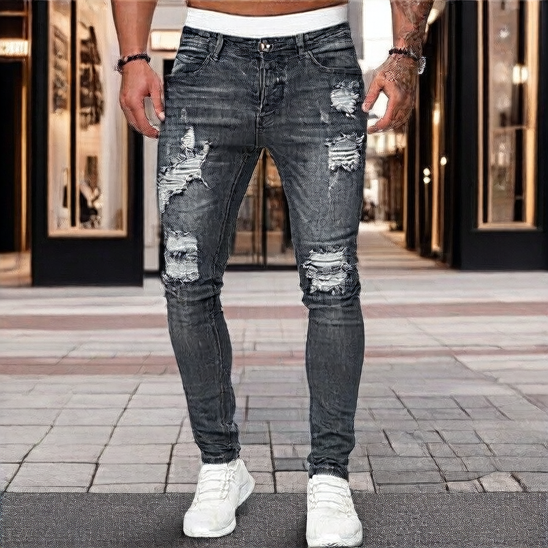 Mens Denim Trousers Colouronova