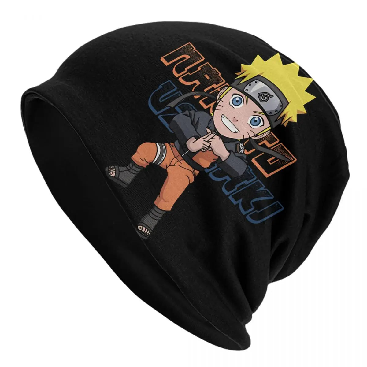 Unisex Chemo Beanie Skullies Narutos Anime Uzumaki Cartoon Outfit Fall Winter Warm Bonnet Knitting Hats - Colouronova