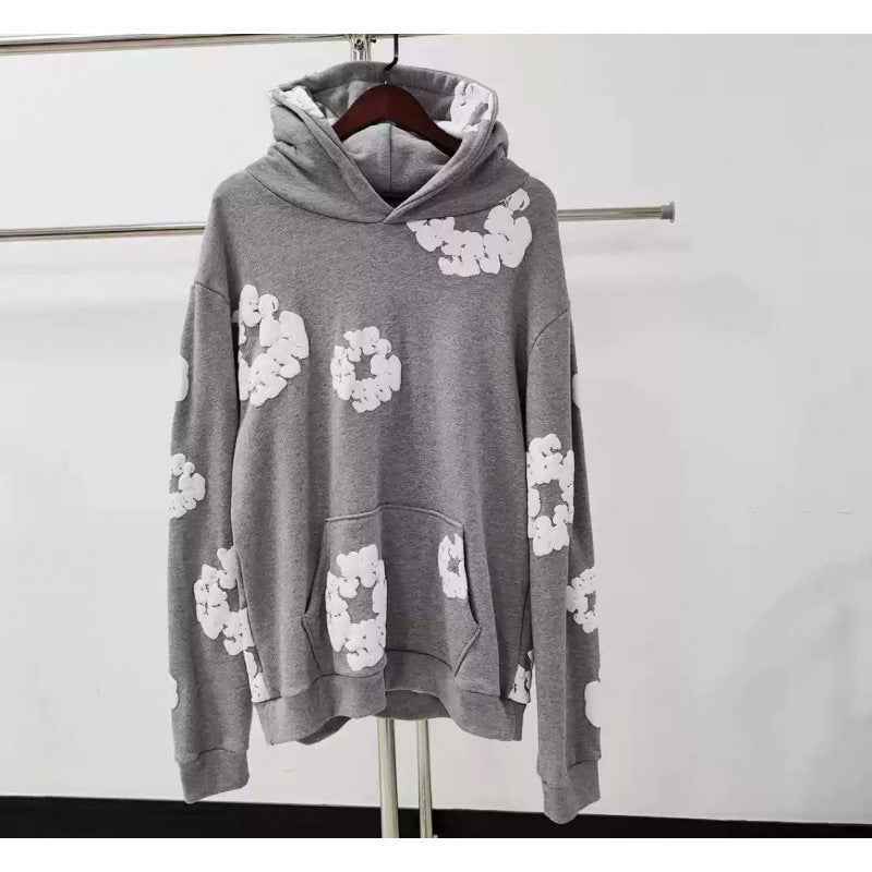 Heavyweight Fleece-Lined Hooded Sweatshirt with Unique Print Colouronova