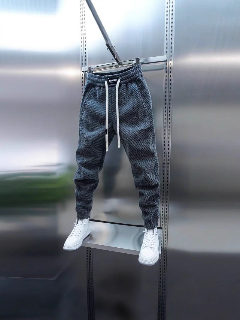Chanel Style Striped Sweatpants Men Loose Casual Trousers Colouronova
