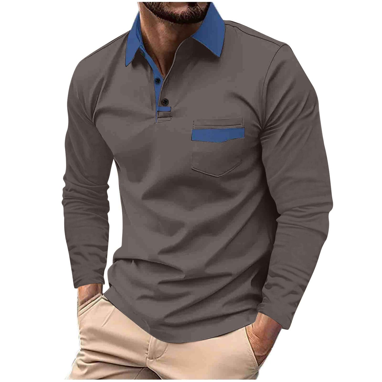 Long-sleeve polo shirt Colouronova