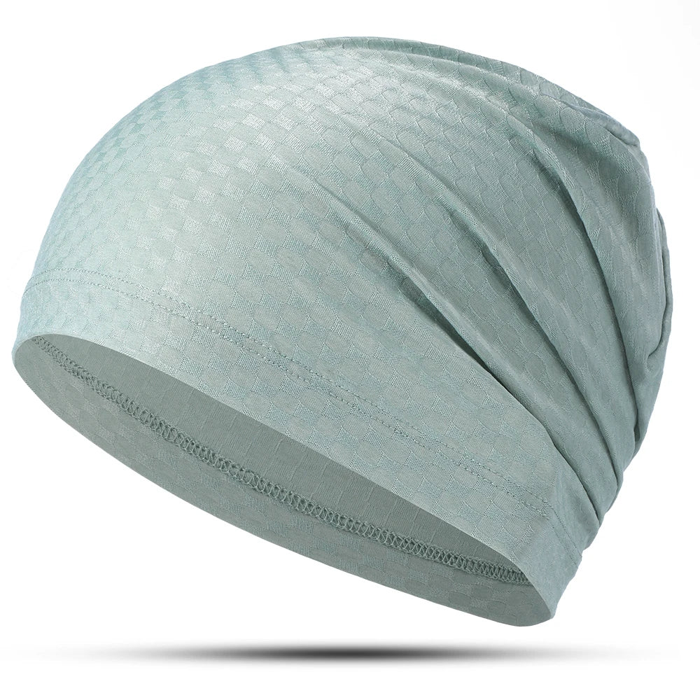 Breathable Bandana Summer Quick-drying Beanies Hats Soft Headwear Sun Protection Caps for Sports Outdoor Running Cycling Hiking - Colouronova