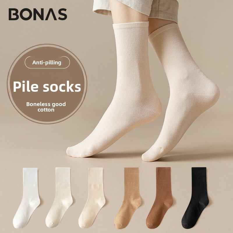 mid-calf length socks casual cotton socks