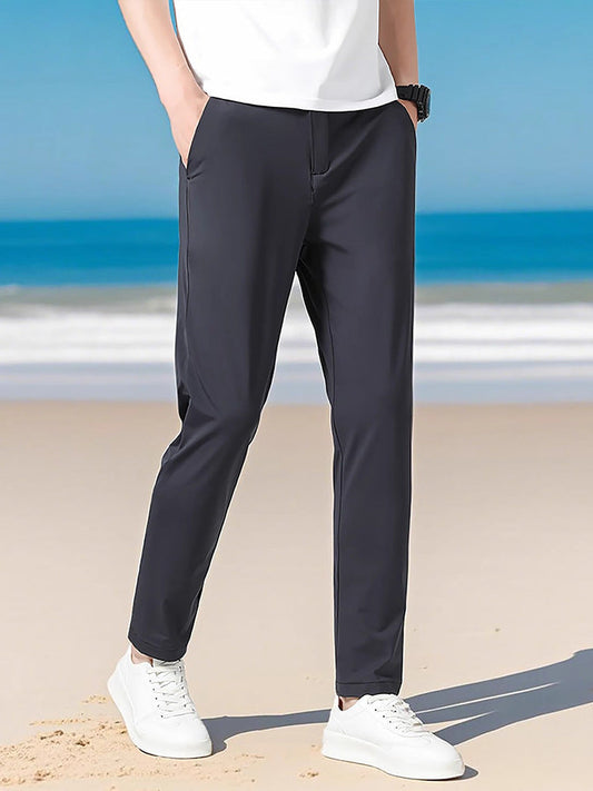 straight-leg suit pants Colouronova