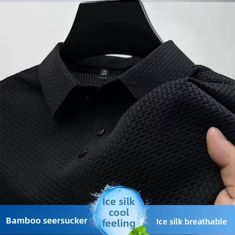Mens Ice Silk Polo Shirt Colouronova