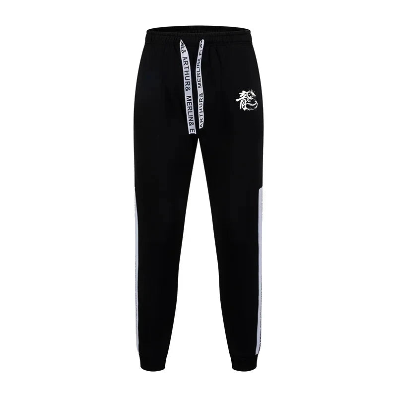 Chinese Dragon Printed Men's Tracksuit Hooded Sweatshirt Sweatpants Fall Winter Daily Casual Sporty Jogger Set Hoodie Sportswear Colouronova