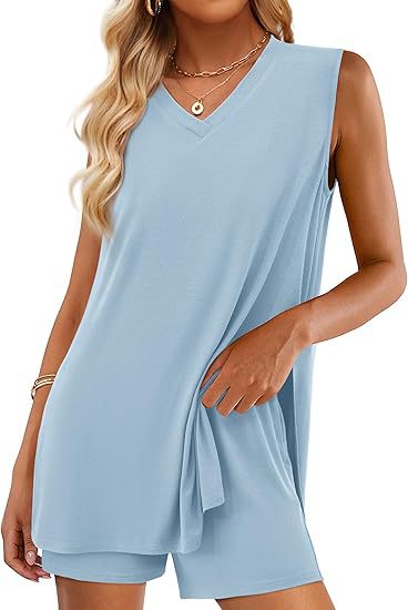 V-neck Sleeveless Top Colouronova