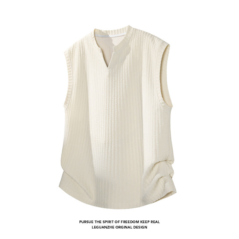 Mens Sleeveless Shirt Colouronova