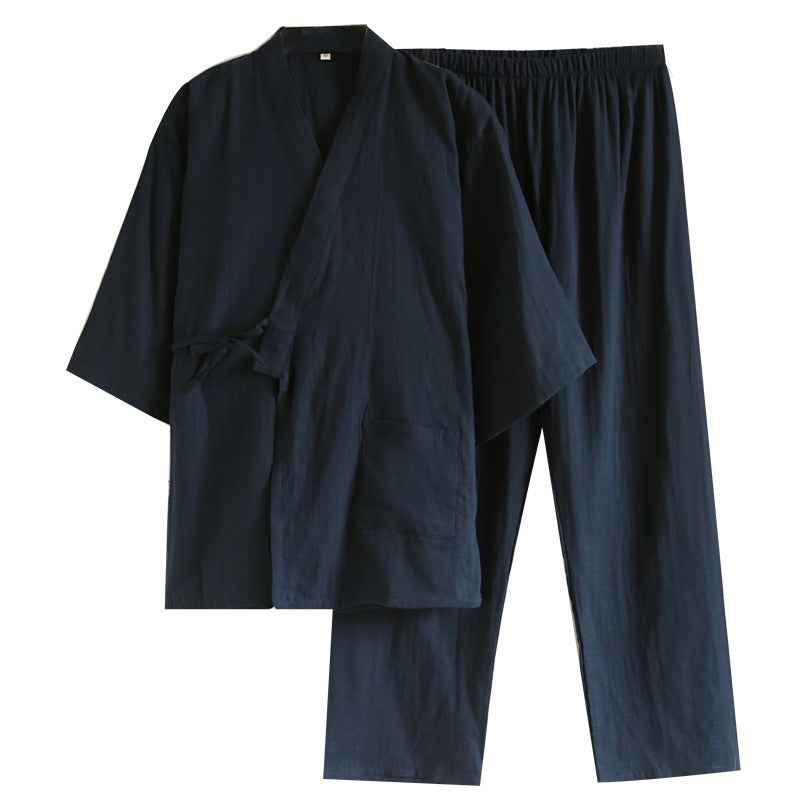 gauze tie-up loungewear set