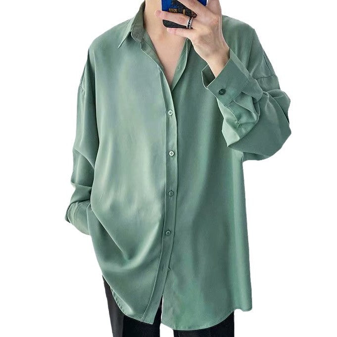 Draped  Long-sleeved Shirt Colouronova