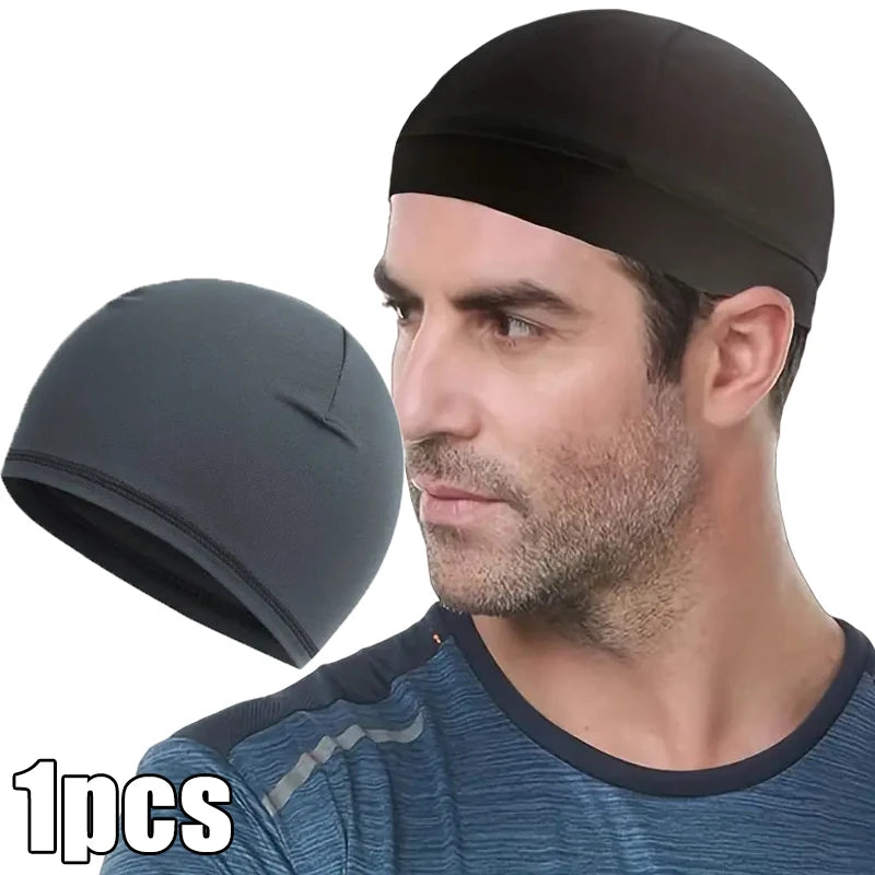 1/3pcs Motorcycle Helmet Inner Cap Hat Quick Dry Breathable Hat Racing Cap Under Helmet Beanie Cap Motocross Motor Helmet Hat - Colouronova