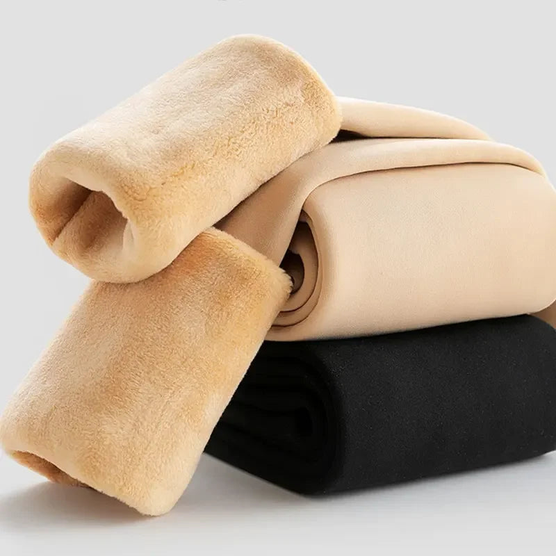 Fleece Lined Tights Women Thermal Pantyhose for Women Winter Panty Polar Skin Black Effect Stockings Women's Thermal Sock - Colouronova