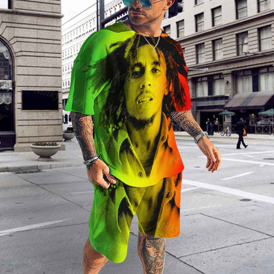 Men's 3D Digital Printing Casual Set