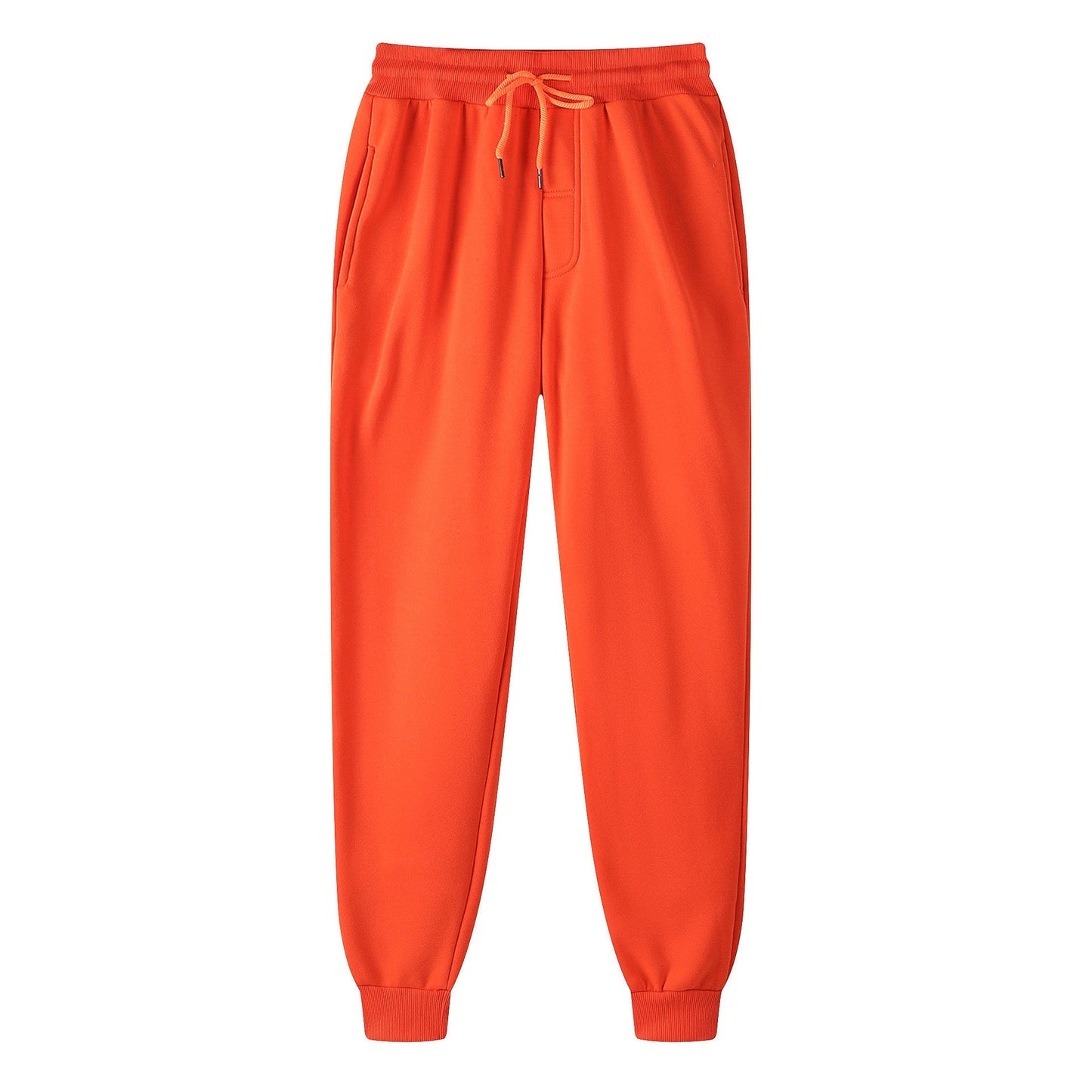 Fleece Lined Sweatpants with Elastic Waist Colouronova