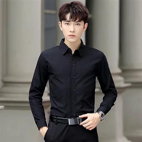 White Shirt Men's Long-sleeved Colouronova