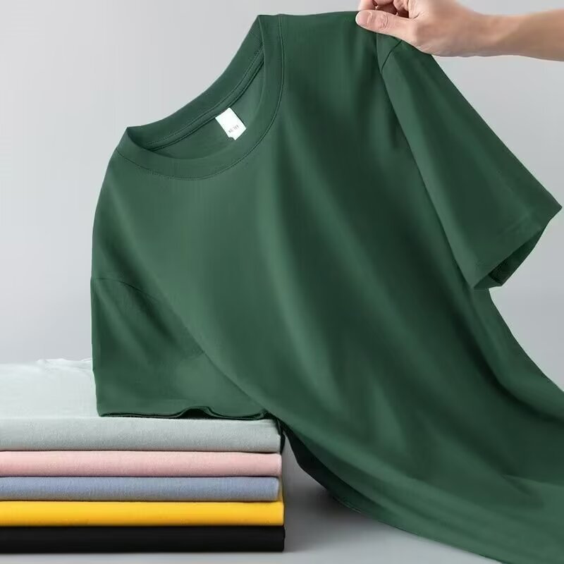 Mens Solid Color Short Sleeve T-Shirt Colouronova