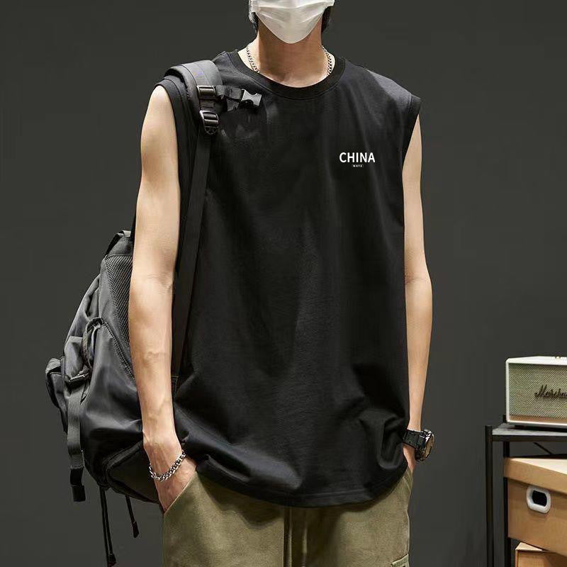 Men's Quick-Dry Sleeveless T-Shirt Loose Fit Workout Top Colouronova
