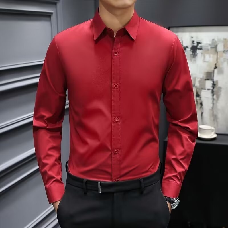 Men's long-sleeved formal dress shirt Colouronova