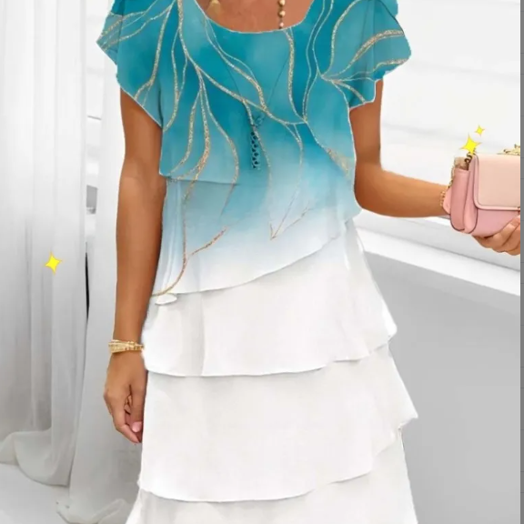Chiffon dress Colouronova