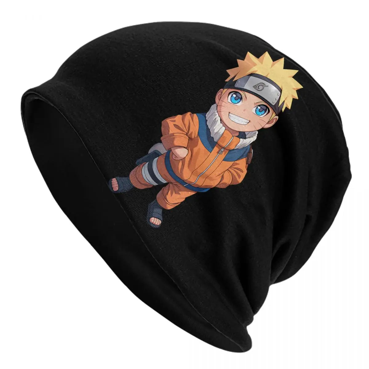 Unisex Chemo Beanie Skullies Narutos Anime Uzumaki Cartoon Outfit Fall Winter Warm Bonnet Knitting Hats - Colouronova