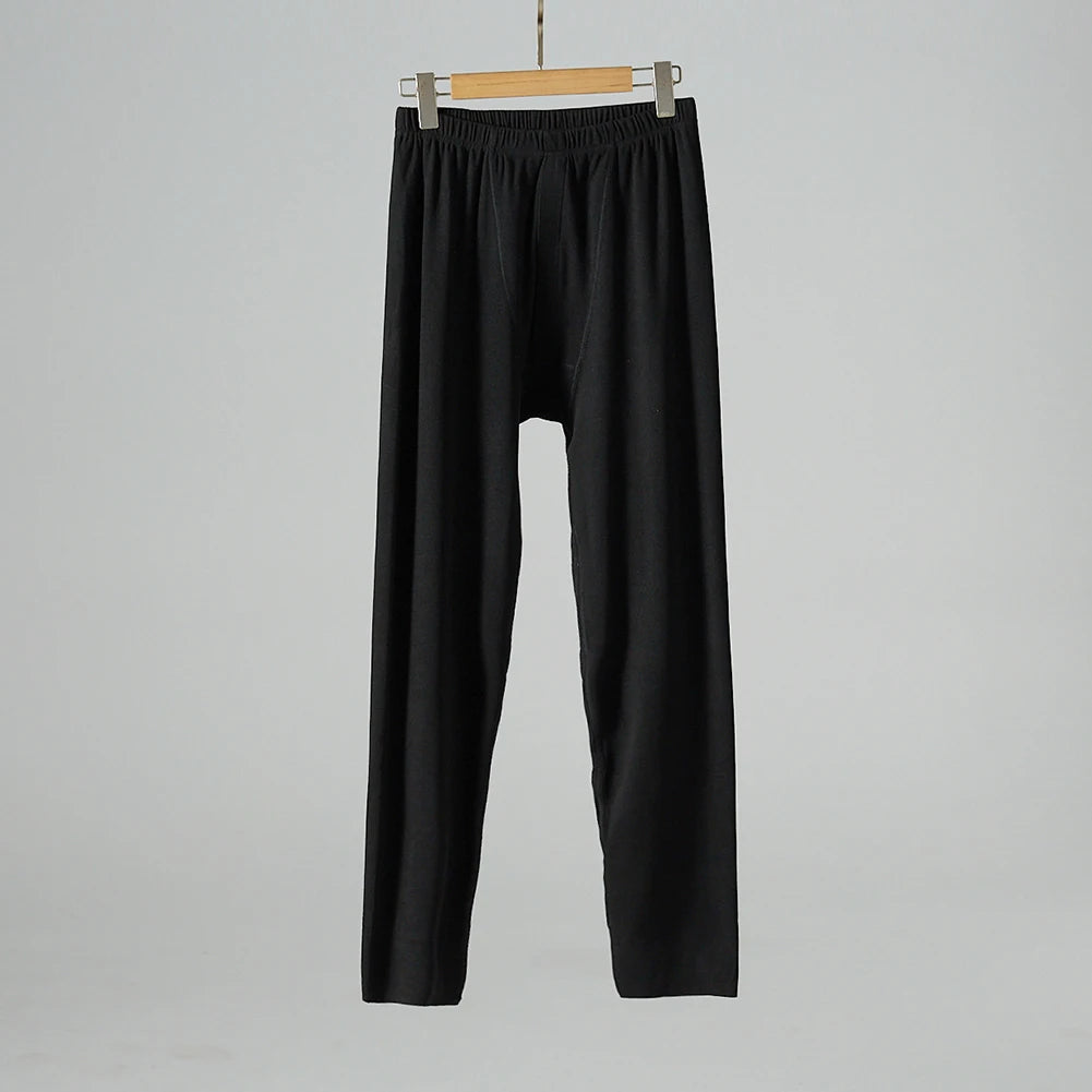 Mens Brushed Velvet Thick Quick Warming Warm Pants Leggings Multi Color Winter Warm Long John Underpants Elastic Bottom Pants - Colouronova