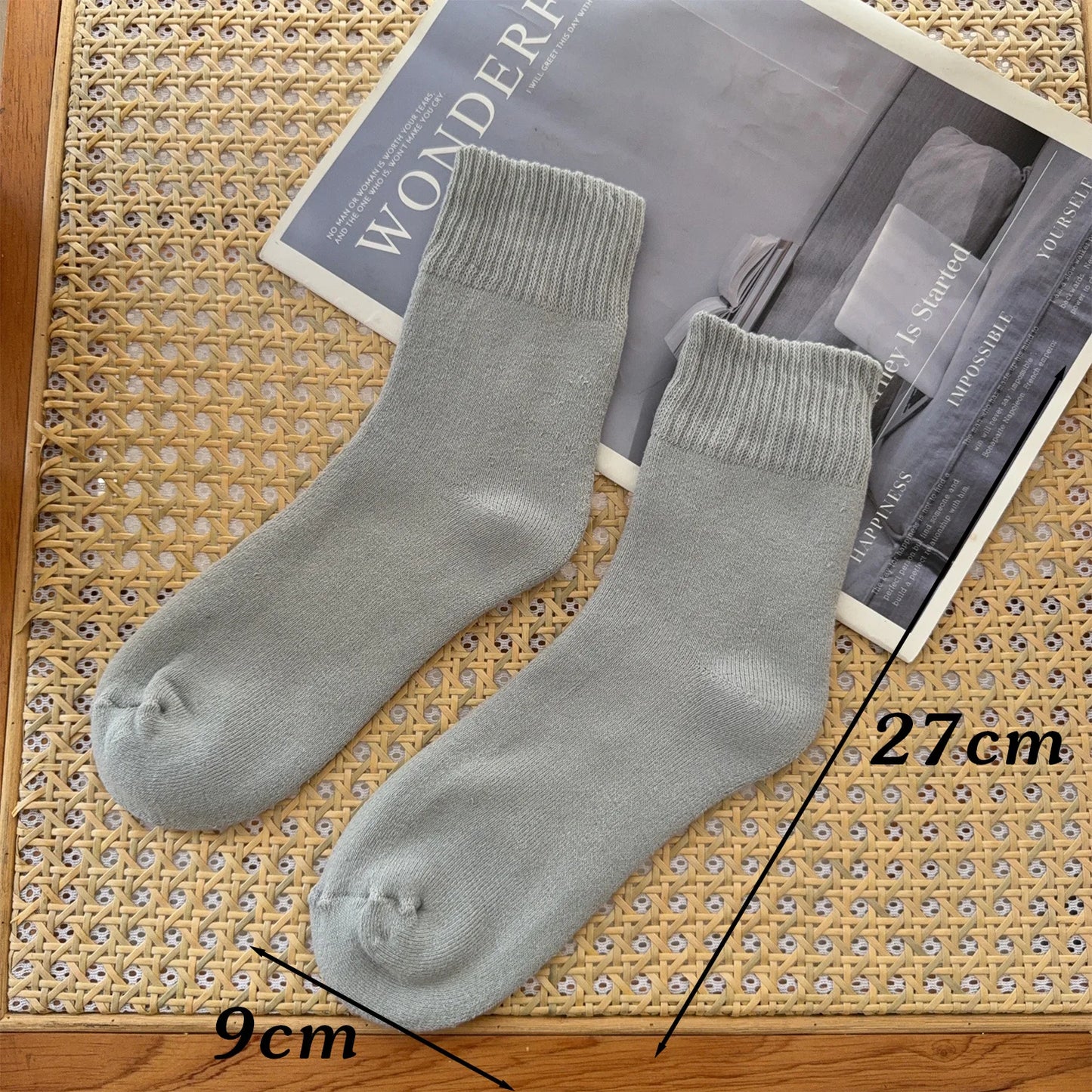 1/3Pairs Winter Warm Thicken Socks Fleece Lined Plush Warm High Tube Long Socks Solid Color Cold Weather Women Men Comfortable - Colouronova