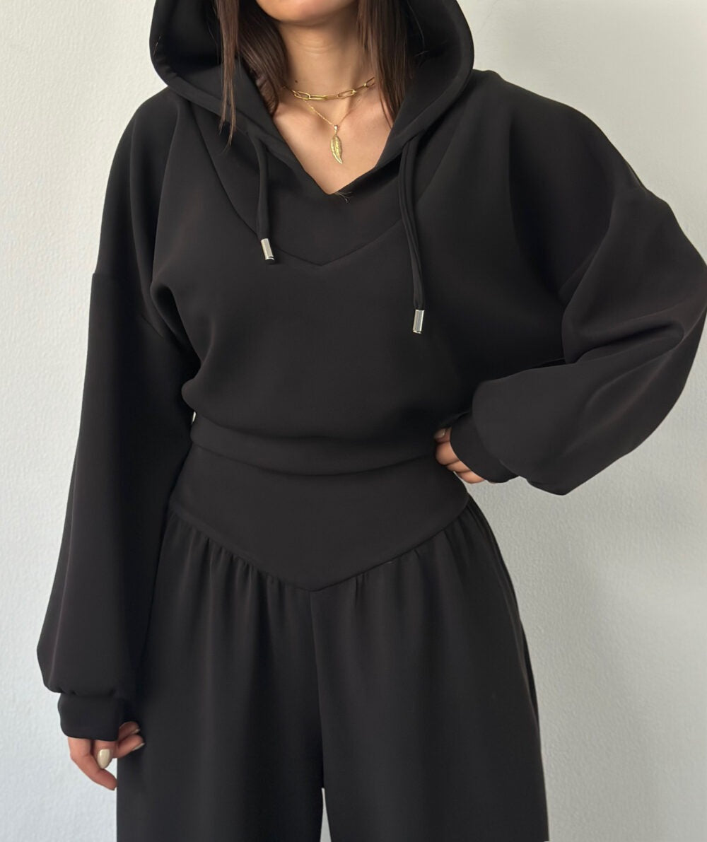 Women's Casual Hooded Tracksuit Set Colouronova