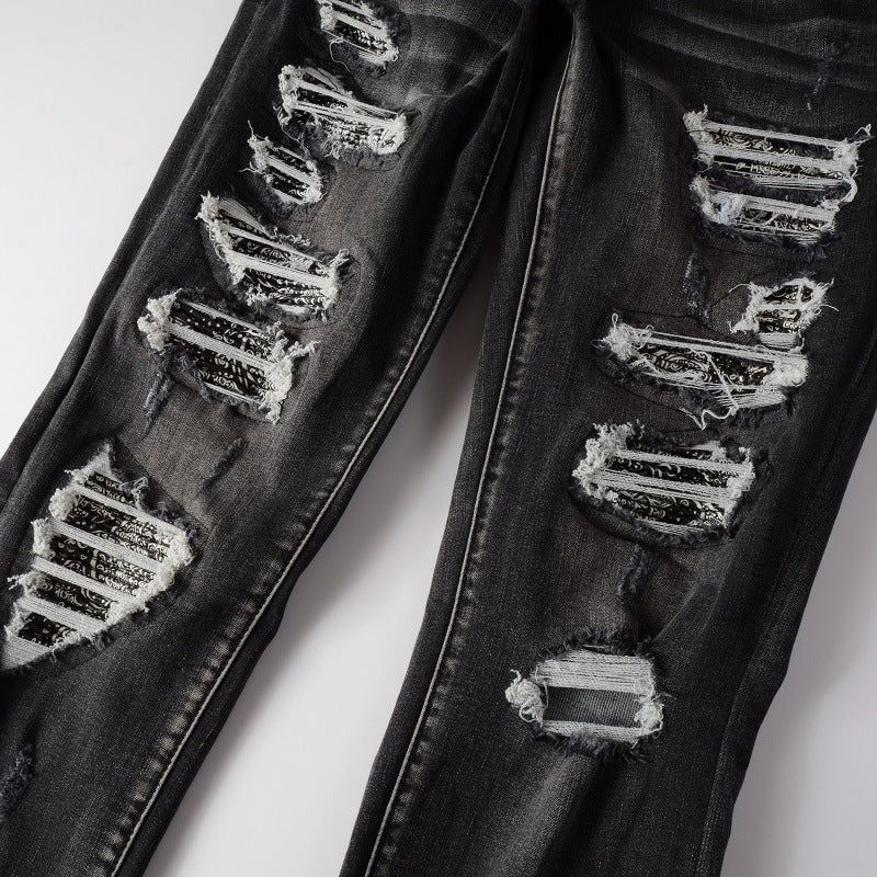 Slim-fit ripped jeans for men Colouronova