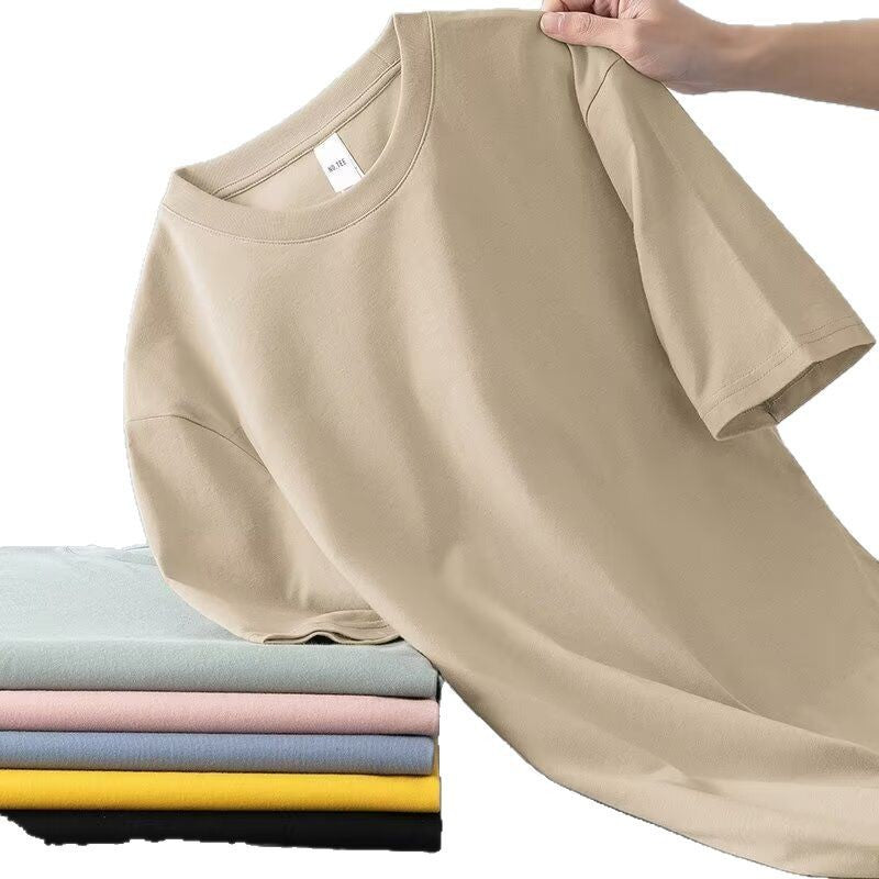 Mens Solid Color Short Sleeve T-Shirt Colouronova