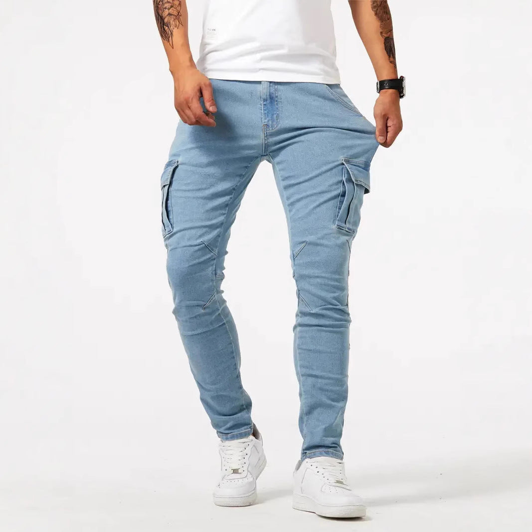 Mens Skinny Jeans with Side Pockets Colouronova
