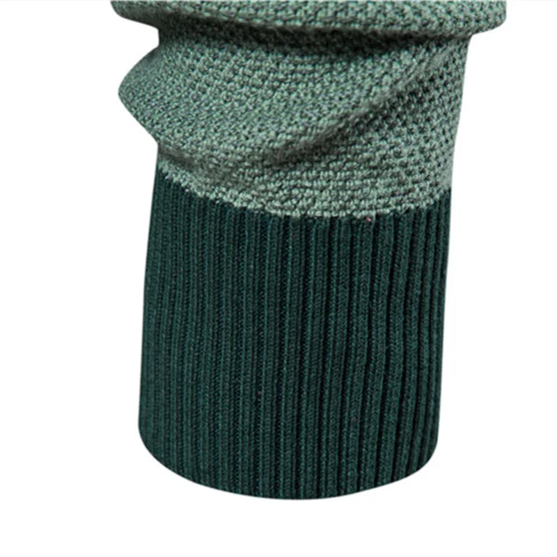 Men Striped Spliced Sweaters Round Neck Long Sleeve Pullovers Knit Sweater Casual Jumpers Streetwear Regular Autumn 2025 - Colouronova