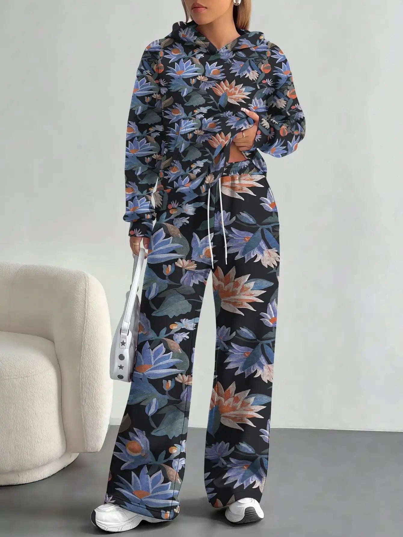 Retro ethnic style foreign trade 2025 floral pattern new hot style autumn and winter new fashion casual European and American Colouronova