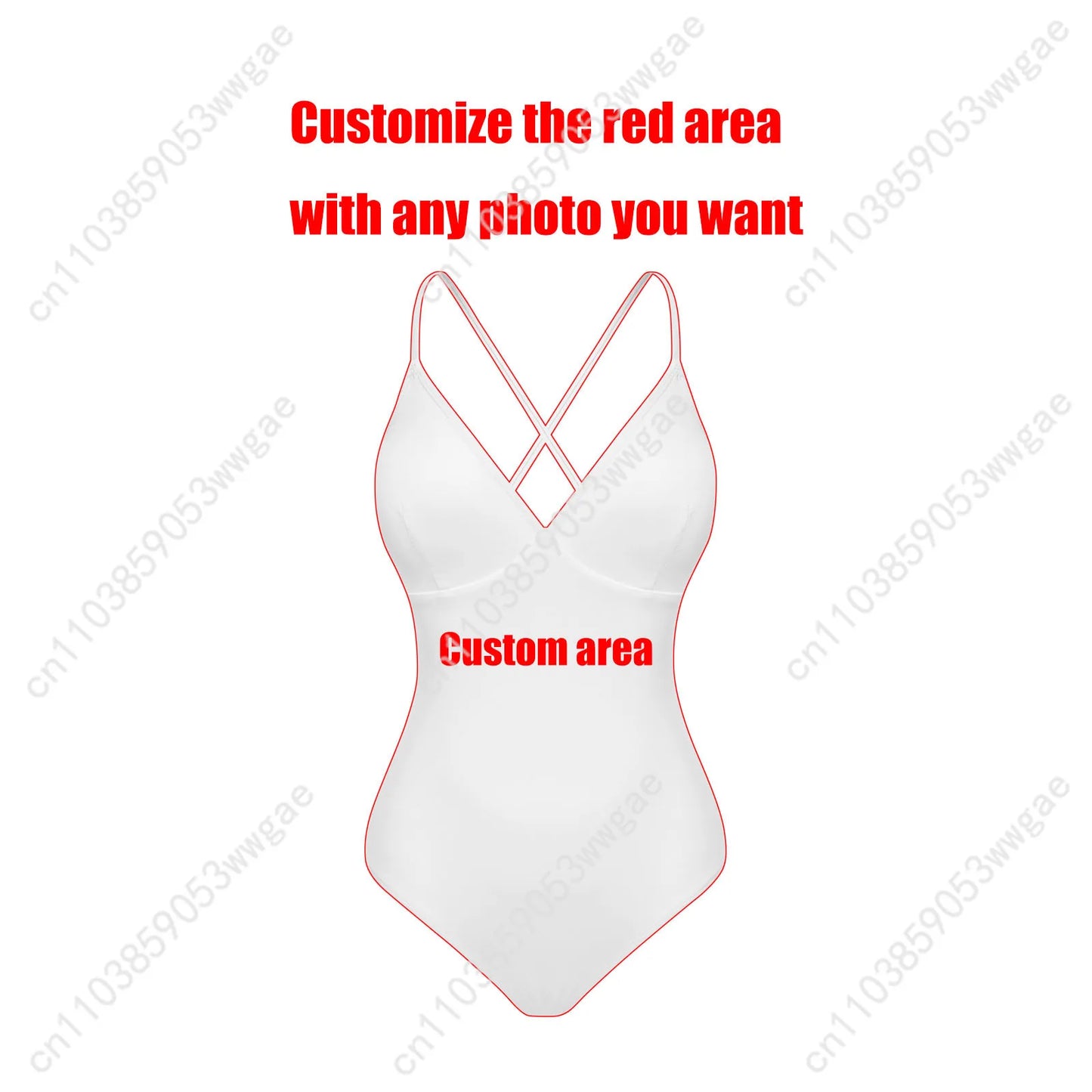 Wuthering Waves V-neck Halter Back Swimsuits Womens Bathing Suits Personalized Bikini Beach Sexy Swimwear Customized Beachwear - Colouronova