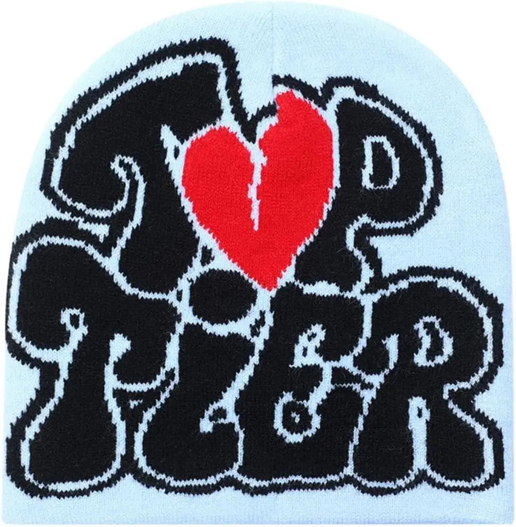 Y2K Beanie Hat for Men & Women Trendy Soft Stretchable Winter Cap, Warm Comfortable Cold Weather Knit Accessory - Colouronova