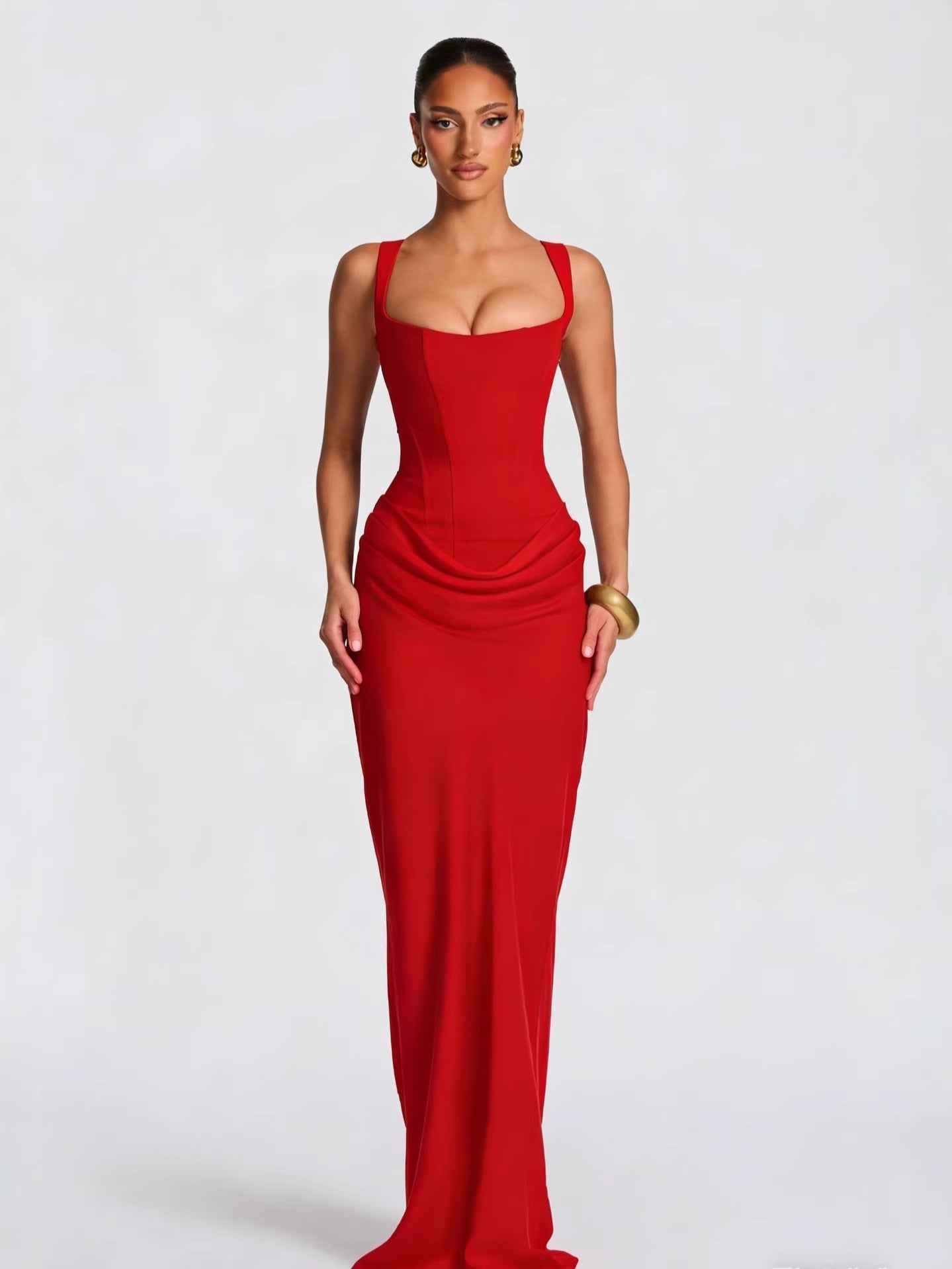 Slim Fit Spaghetti Strap Bodycon Dress