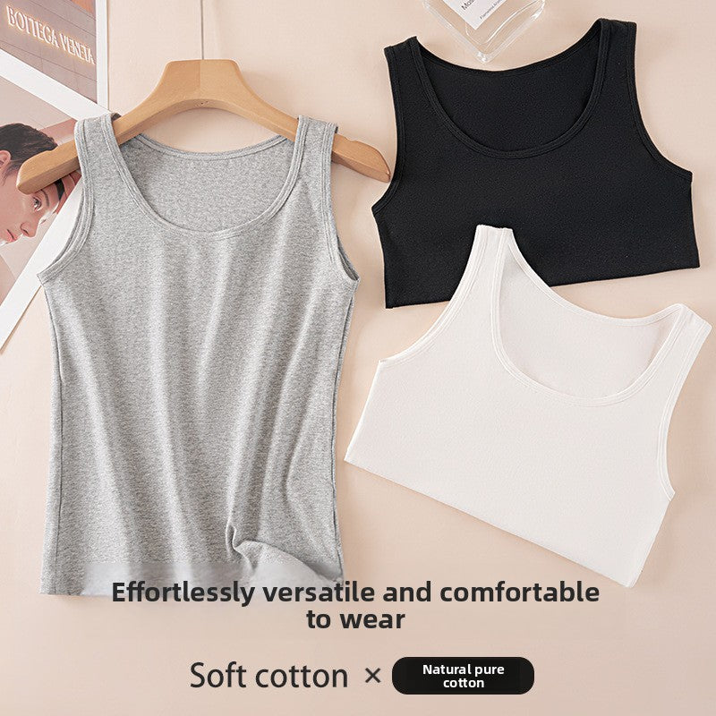 Adjustable Strap Cotton Vest for Women Colouronova