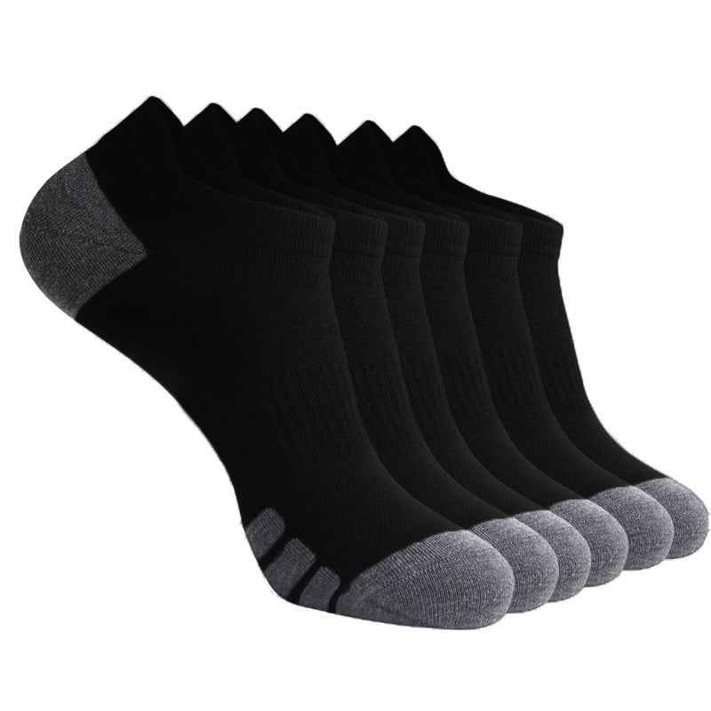 Low-top heel socks for running
