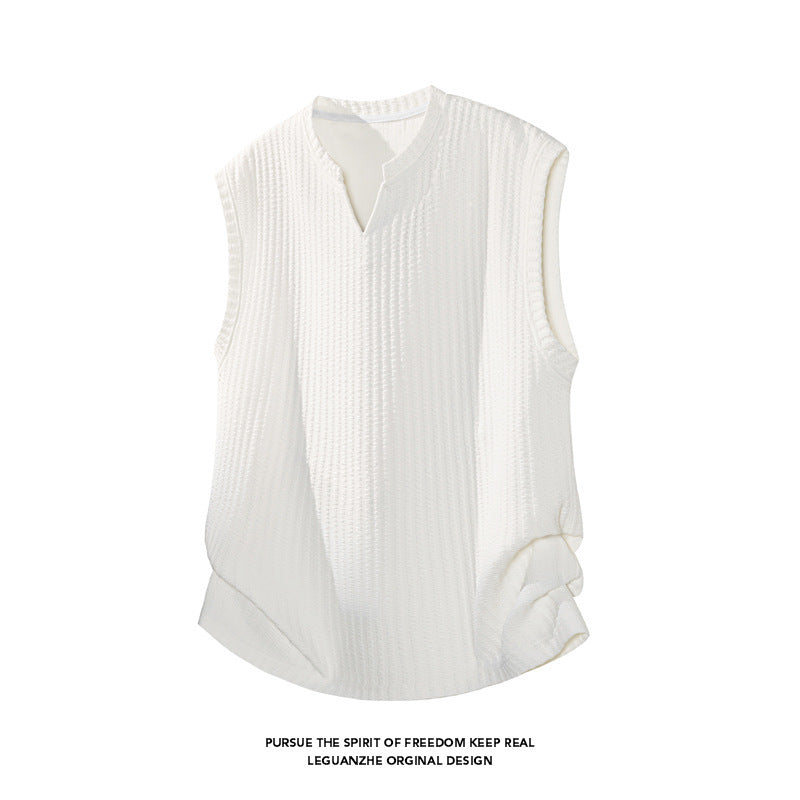 Mens Sleeveless Shirt Colouronova