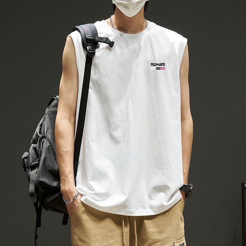 Men's Quick-Dry Sleeveless T-Shirt Loose Fit Workout Top Colouronova