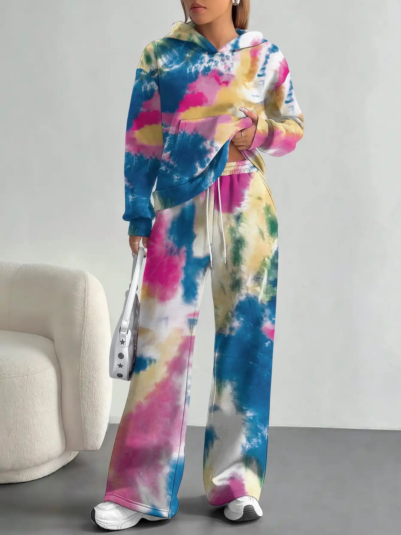 2025 new green camouflage sports style foreign trade printing hot style fashion casual outdoor European and American women's sui - Colouronova