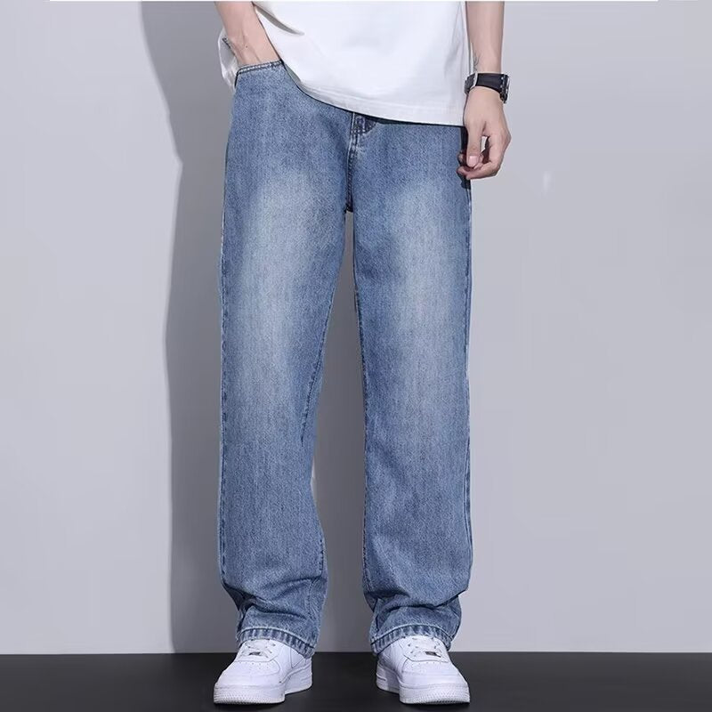 Mens Retro Straight Leg Jeans Colouronova
