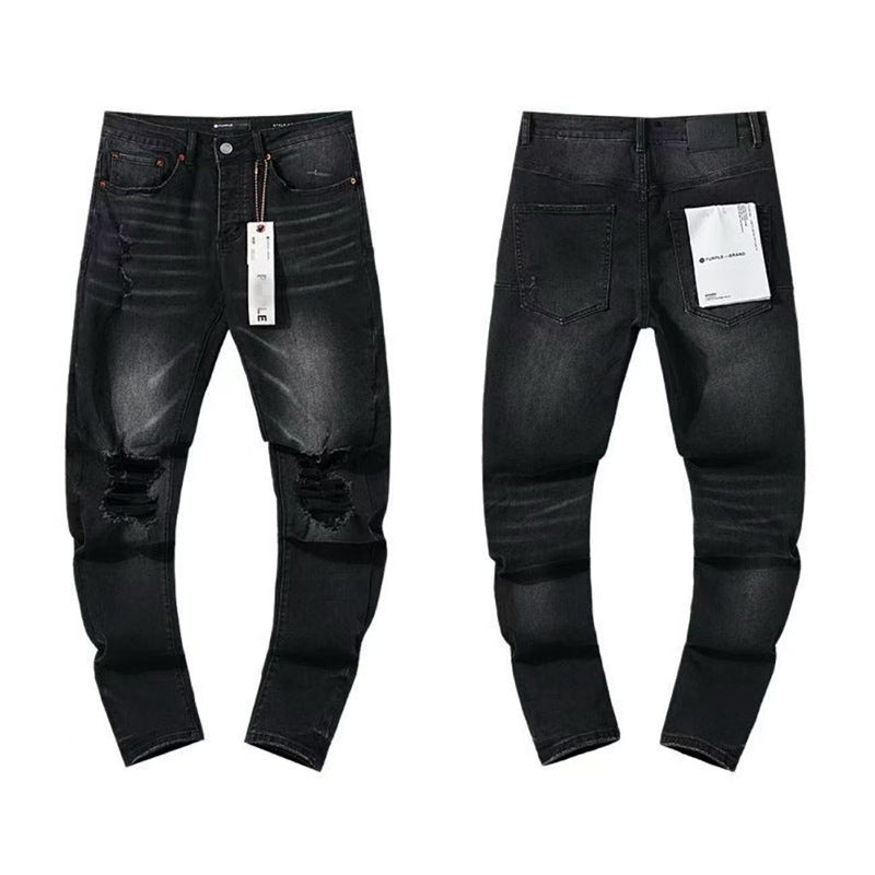 High Street ripped patch jeans Colouronova