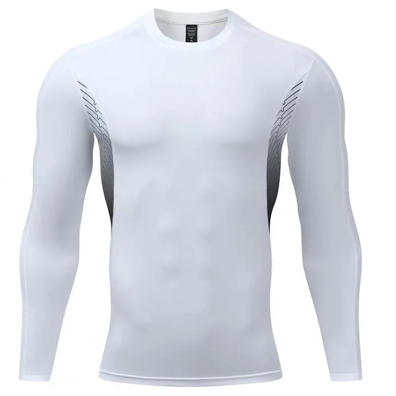 Men's JOGGING T-Shirts Hiking Outdoor Sports Long Sleeve T-shirt Quick Dry Running Breathable Fitness Jacket T-shirt Tops - Colouronova